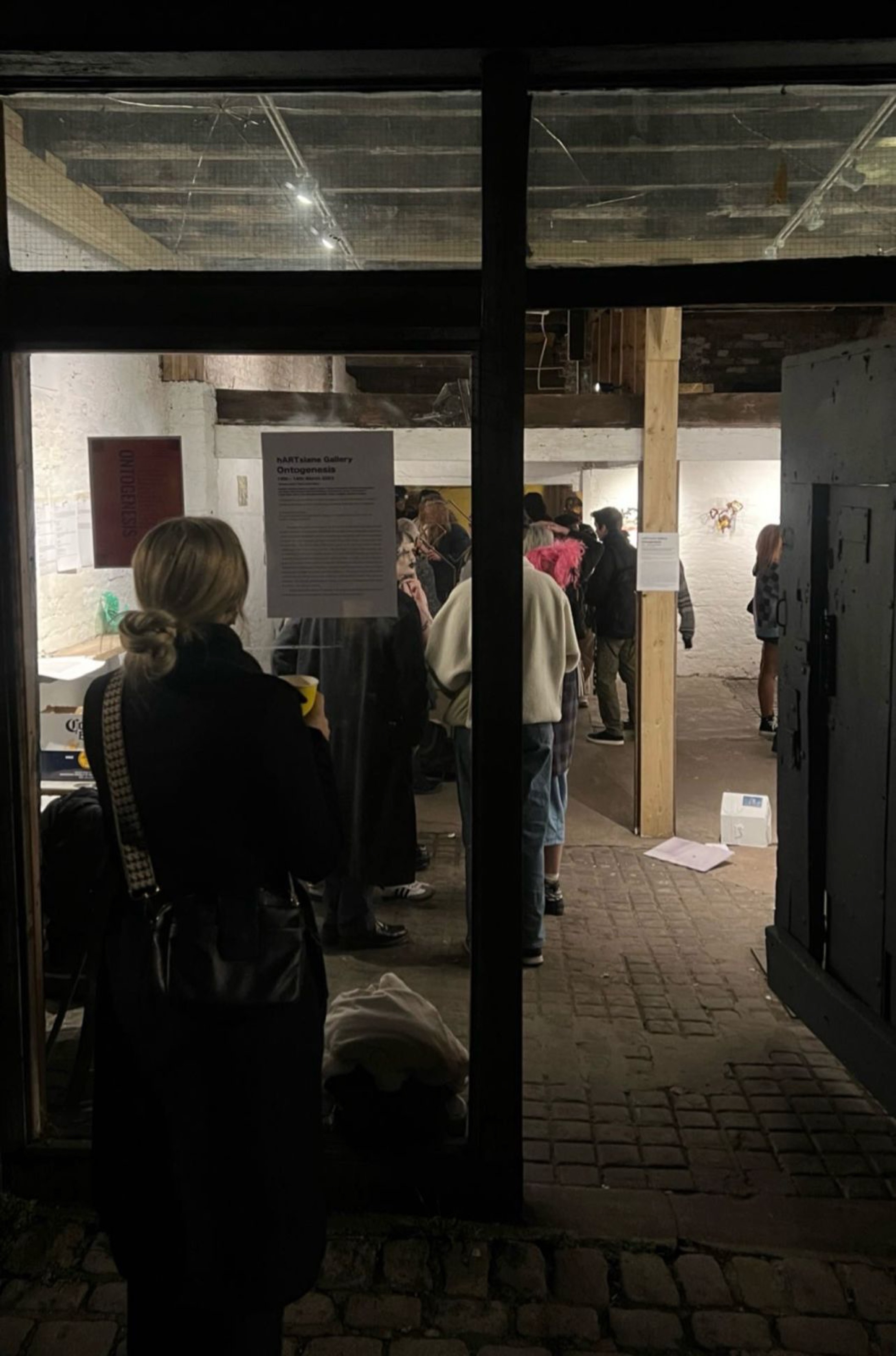 Visitors at Ontogenesis, hARTslane Gallery, 2023