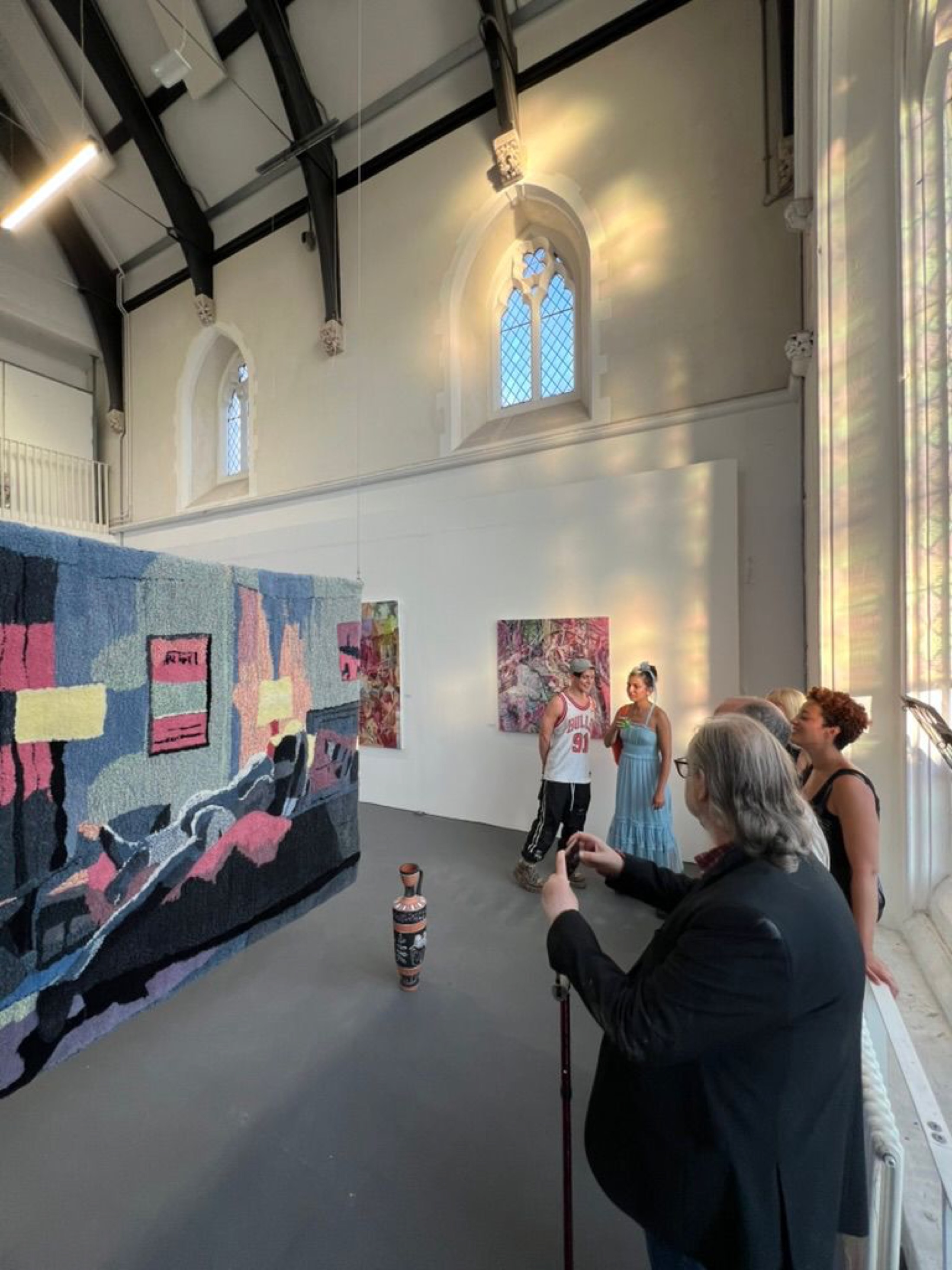 Visitors encountering the Reimagined Desires installation, 2026
