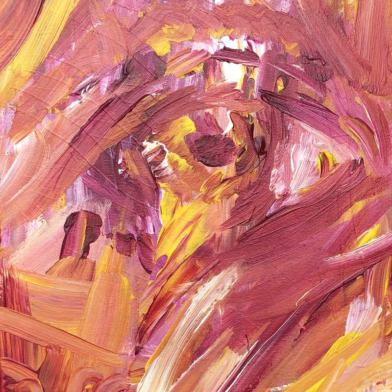 Creamy Eye, acrylic on canvas, by Nikolaos Giannakakis