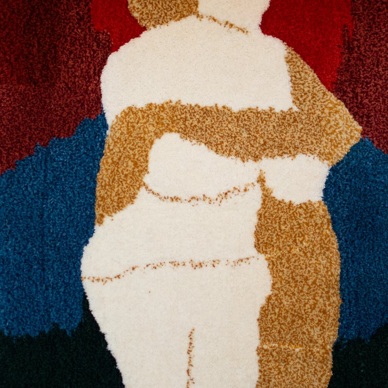 Embrace, tufted textile, by Nikolaos Giannakakis