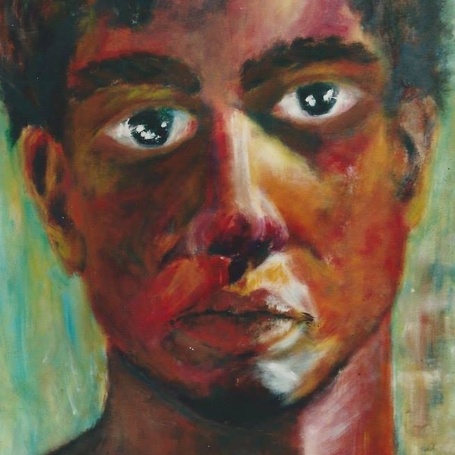 Nick, acrylic on canvas, by Nikolaos Giannakakis