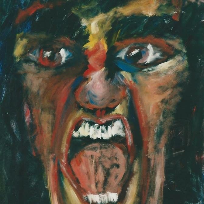 Rage II, acrylic on canvas, by Nikolaos Giannakakis
