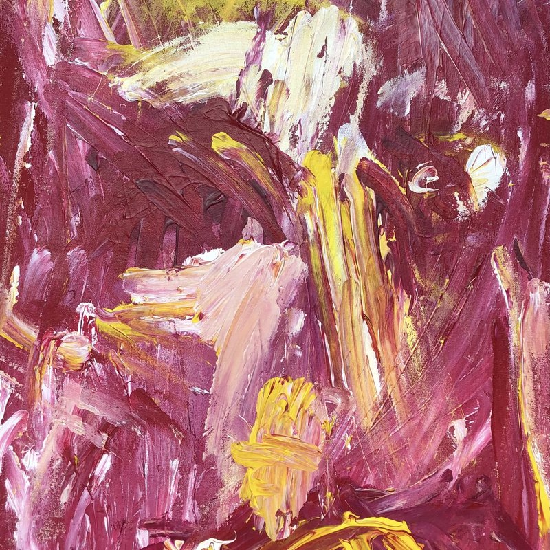 Raging Portrait, acrylic on canvas, by Nikolaos Giannakakis